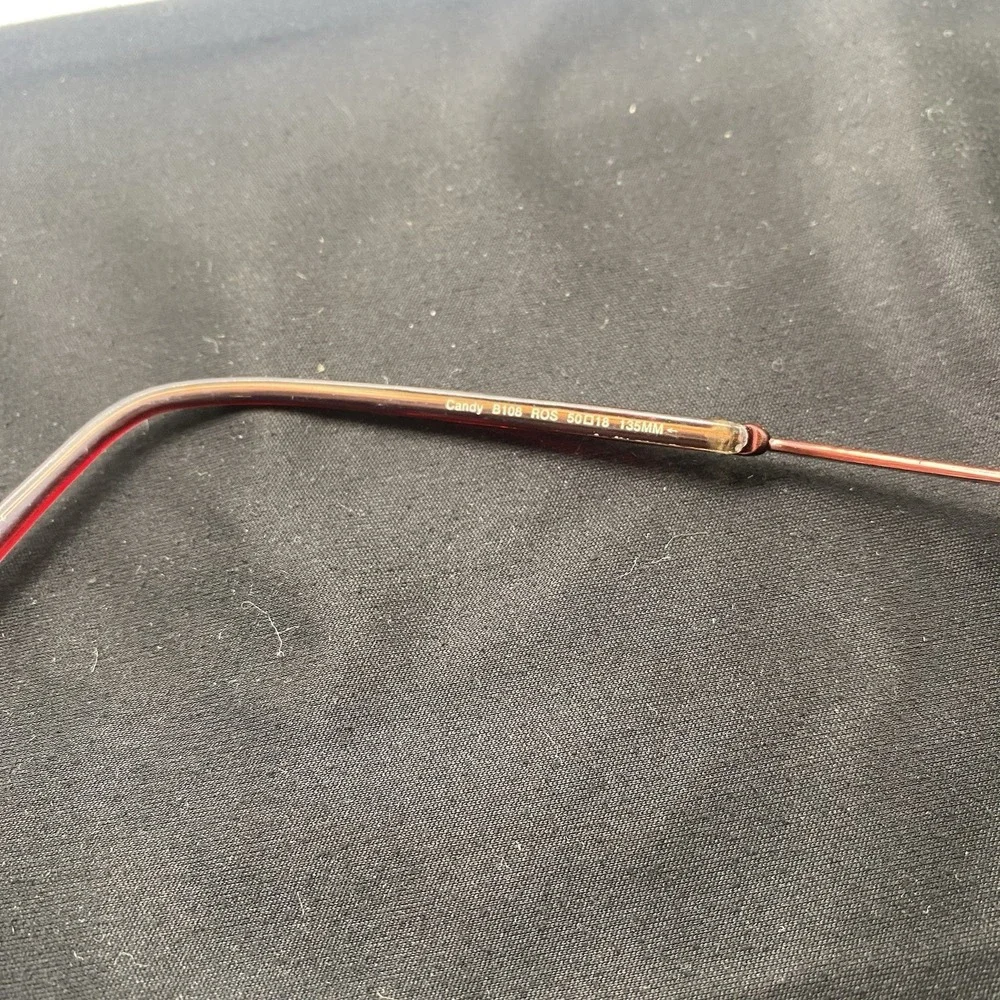 Ted Baker Eyeglasses FRAME ONLY Candy B108 50-18-135  Brown Rose gold 567